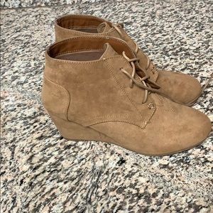 Charlotte Russe Tan Booties